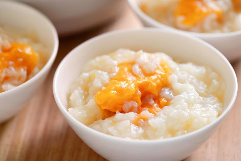 cháo hạt sen bí đỏ