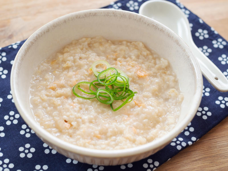 cháo yến mạch tôm