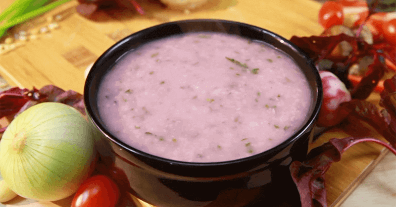 cháo ếch rau dền