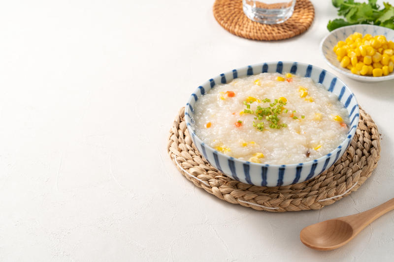 cháo hạt sen ngô ngọt