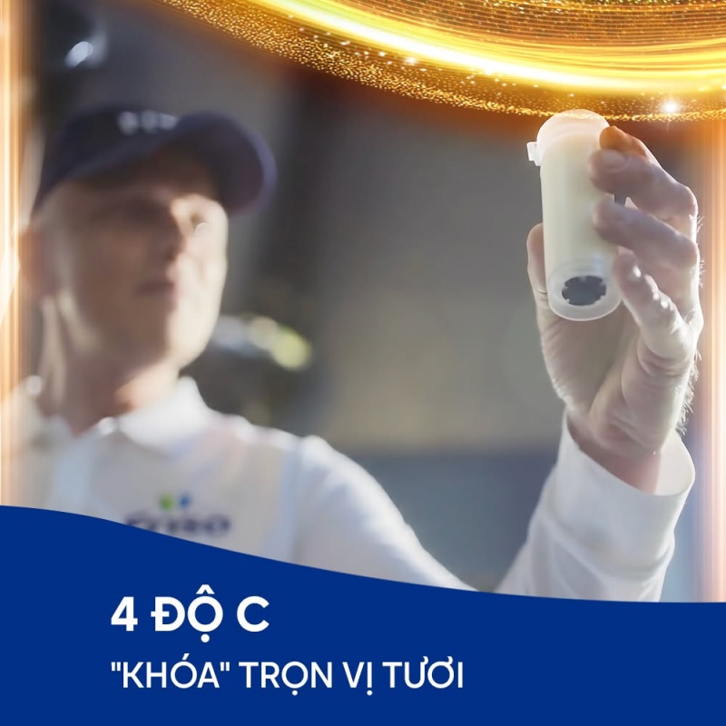 Bảo quản lạnh xuyên suốt giúp đảm bảo chất lượng nguồn sữa tốt cho tiêu hoá trẻ.