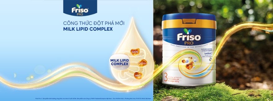 Sữa Friso Pro chứa đạm mềm nhỏ giúp trẻ dễ tiêu hóa, hấp thu