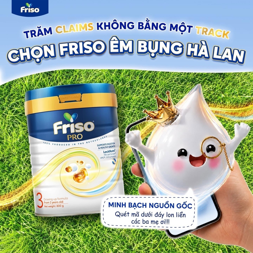 Sữa Friso Pro giàu dưỡng chất, nguồn gốc chính hãng