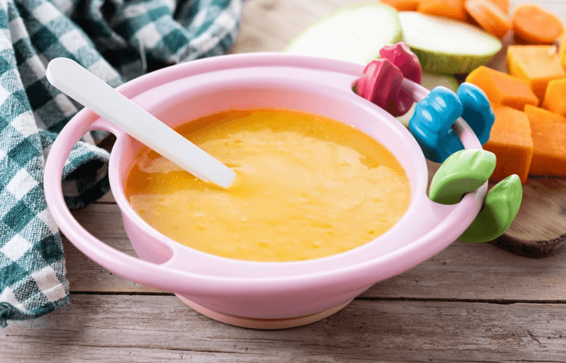 Nấu bột ăn dặm cho bé 6 tháng