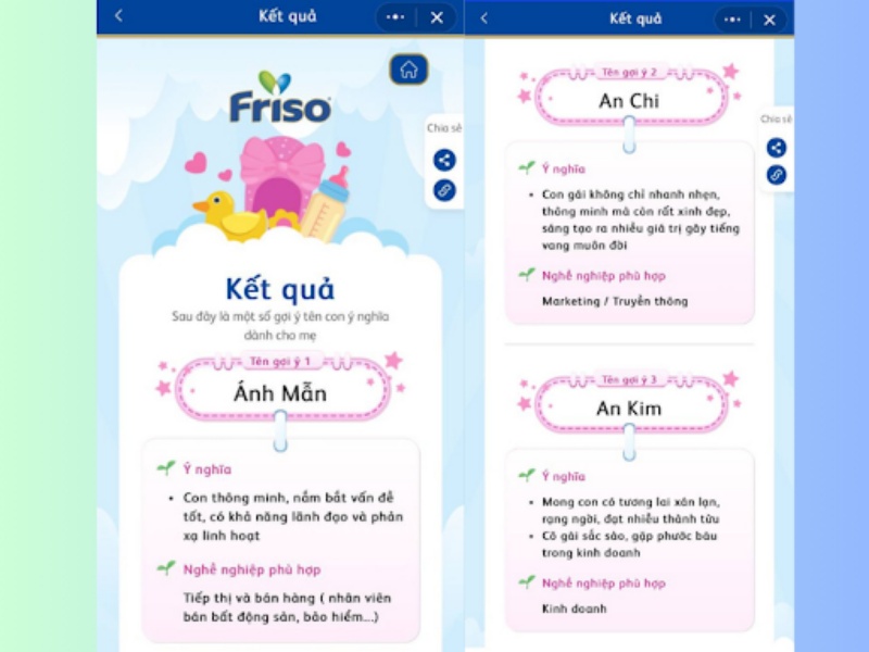 đặt tên cho bé gái