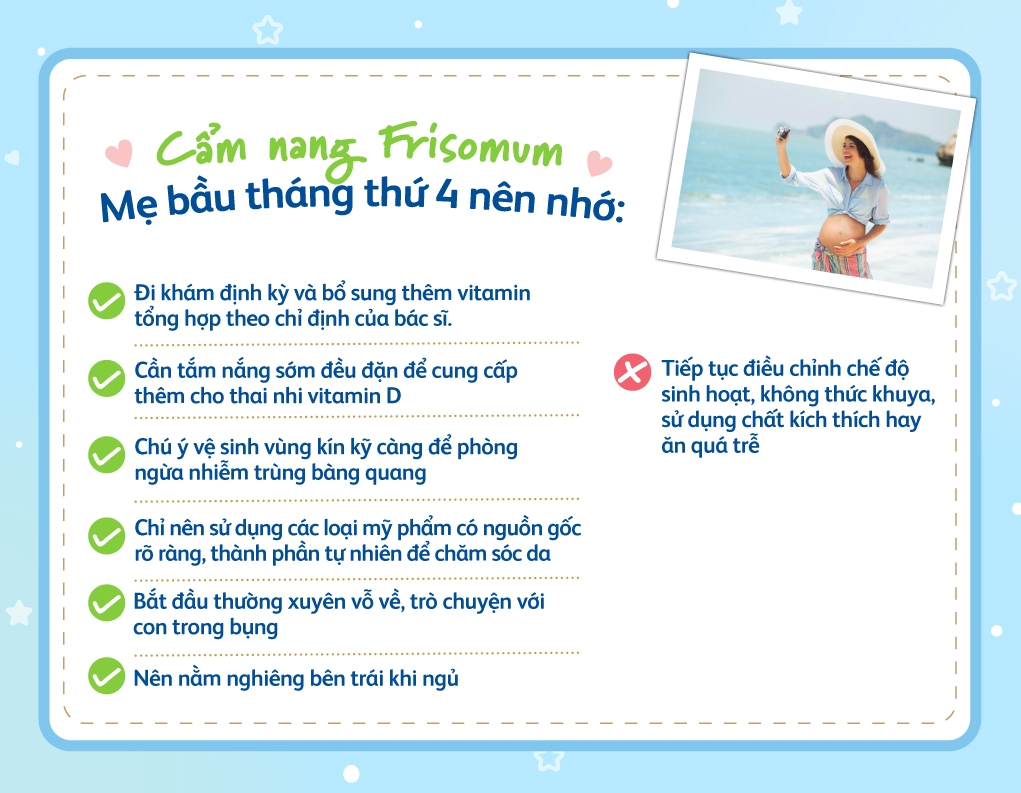 mang thai tháng thứ 4